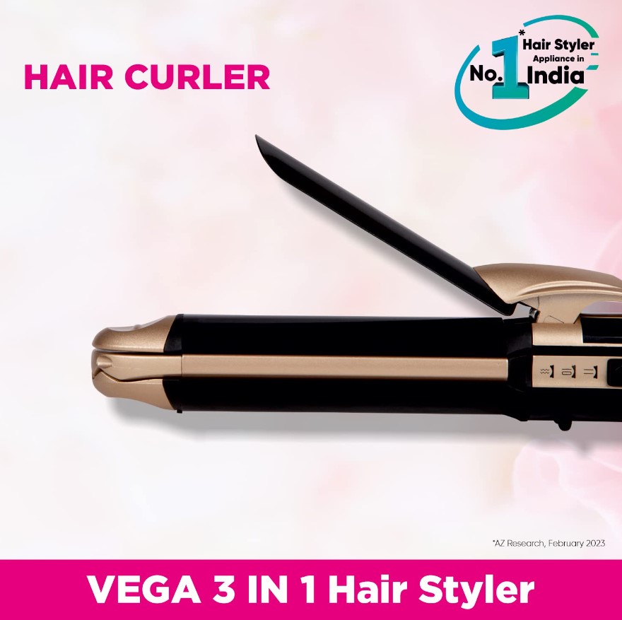 All you need to know about VEGA 3 in 1 Hair Styler, Straightener, Curler & Crimper